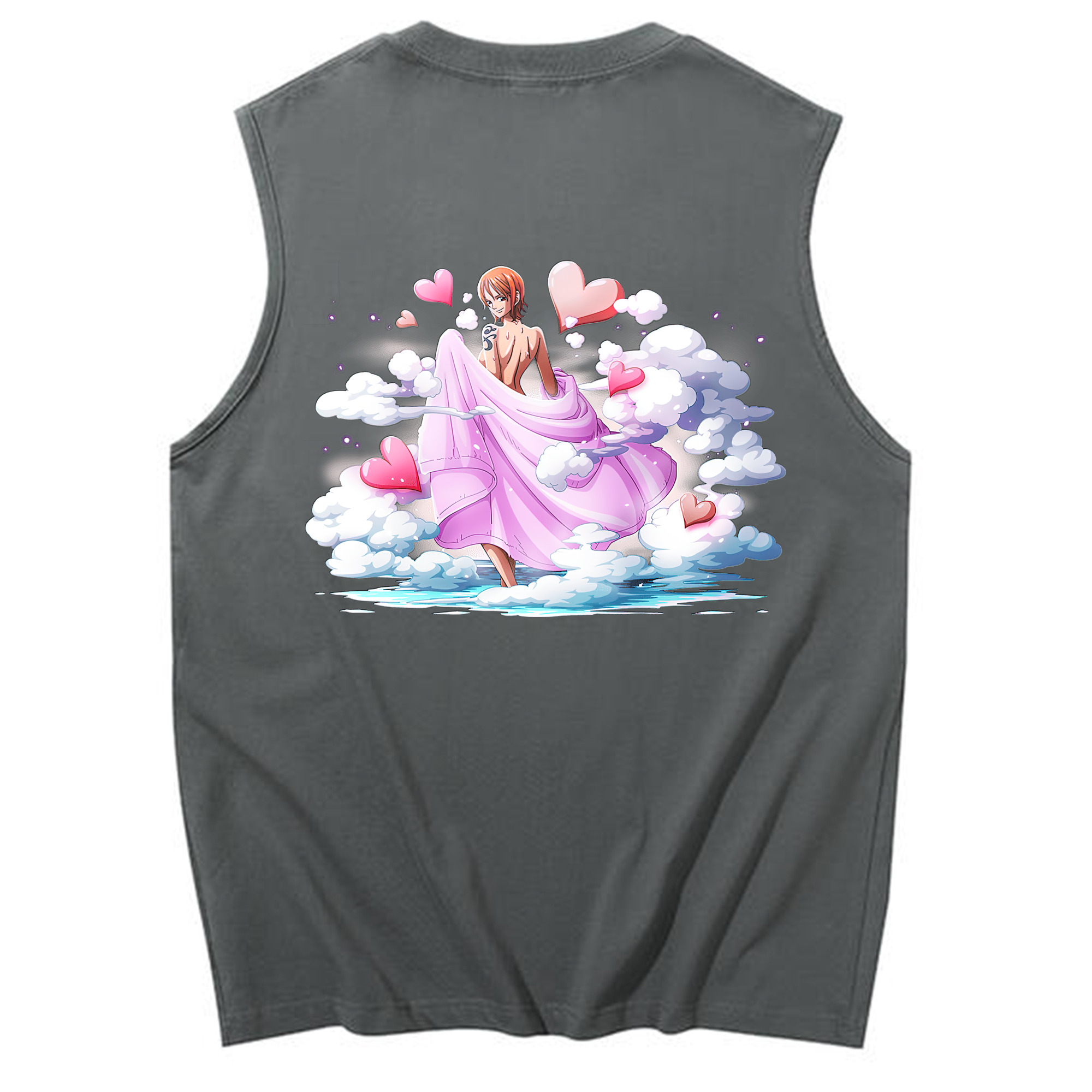 ワンピース ナミ ONE PIECE Nami コットン100％タンクトップ（背面プリント）